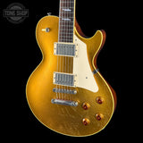 Front angle of Used Collings CL City Limits Aged Goldtop.