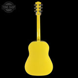 Full back of Gibson Custom Made 2 Measure J-45 All Mahogany TV Yellow LR Baggs VTC.