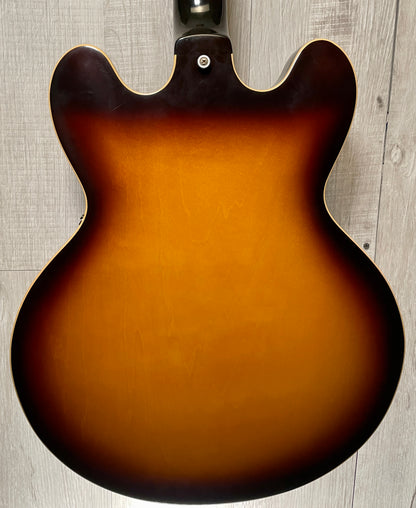 Back of Used 2008 Gibson Custom Shop 1958 ES-335 50th Anniversary Sunburst TSS2911.