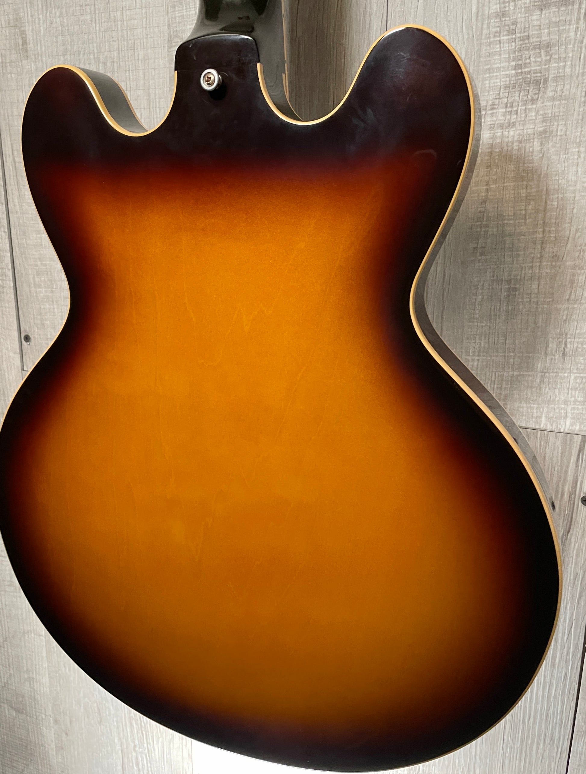 Back right of Used 2008 Gibson Custom Shop 1958 ES-335 50th Anniversary Sunburst TSS2911.