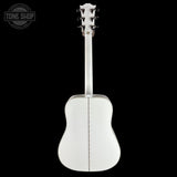 Full back of Gibson Custom Dove Alpine White LR Baggs VTC.
