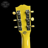 Back of headstock of Gibson Custom Made 2 Measure L-00 All Mahogany TV Yellow LR Baggs VTC.