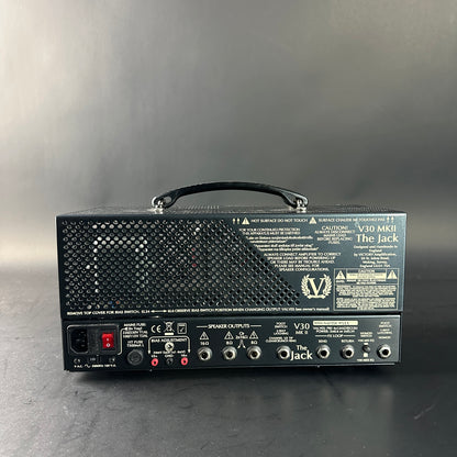Guitar amplifier with brand logo on a gray background