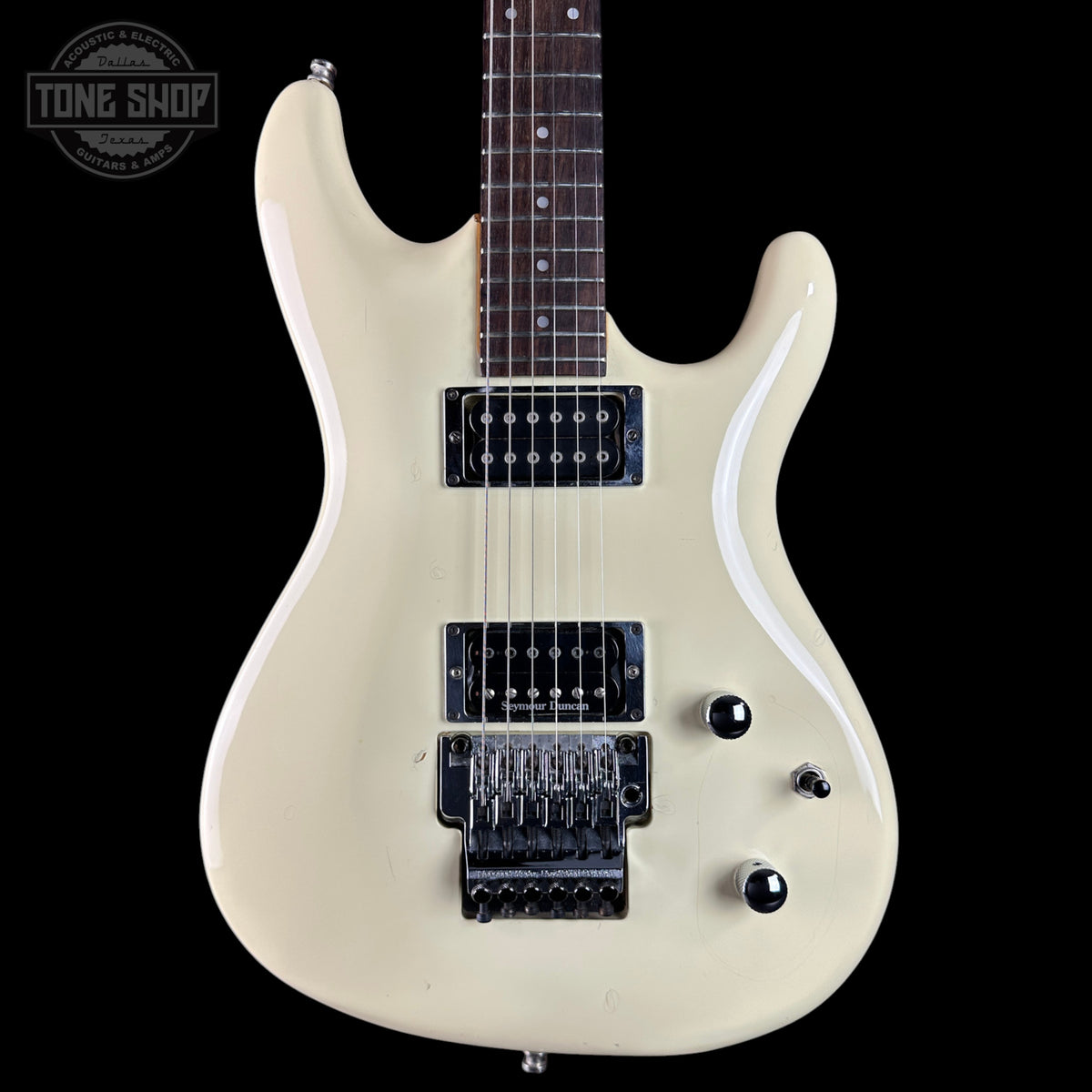 Front of Used Ibanez JS1000 Series White MIJ.