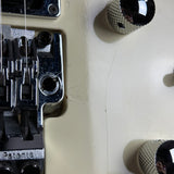 Wear near bridge of Used Ibanez JS1000 Series White MIJ.