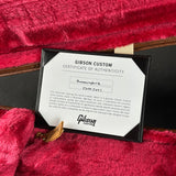 Certificate of authenticity for Gibson Custom Made 2 Measure Hummingbird Maple Alpine White LR Baggs VTC.