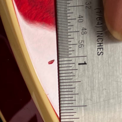 Ding on back of Used 2020 Gibson ES-339 Figured Sixties Cherry TFW2699