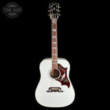 Full front of Gibson Custom Dove Alpine White LR Baggs VTC.