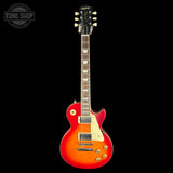 Full front of Used 2021 Epiphone Les Paul Limited 1959 Cherry Burst.