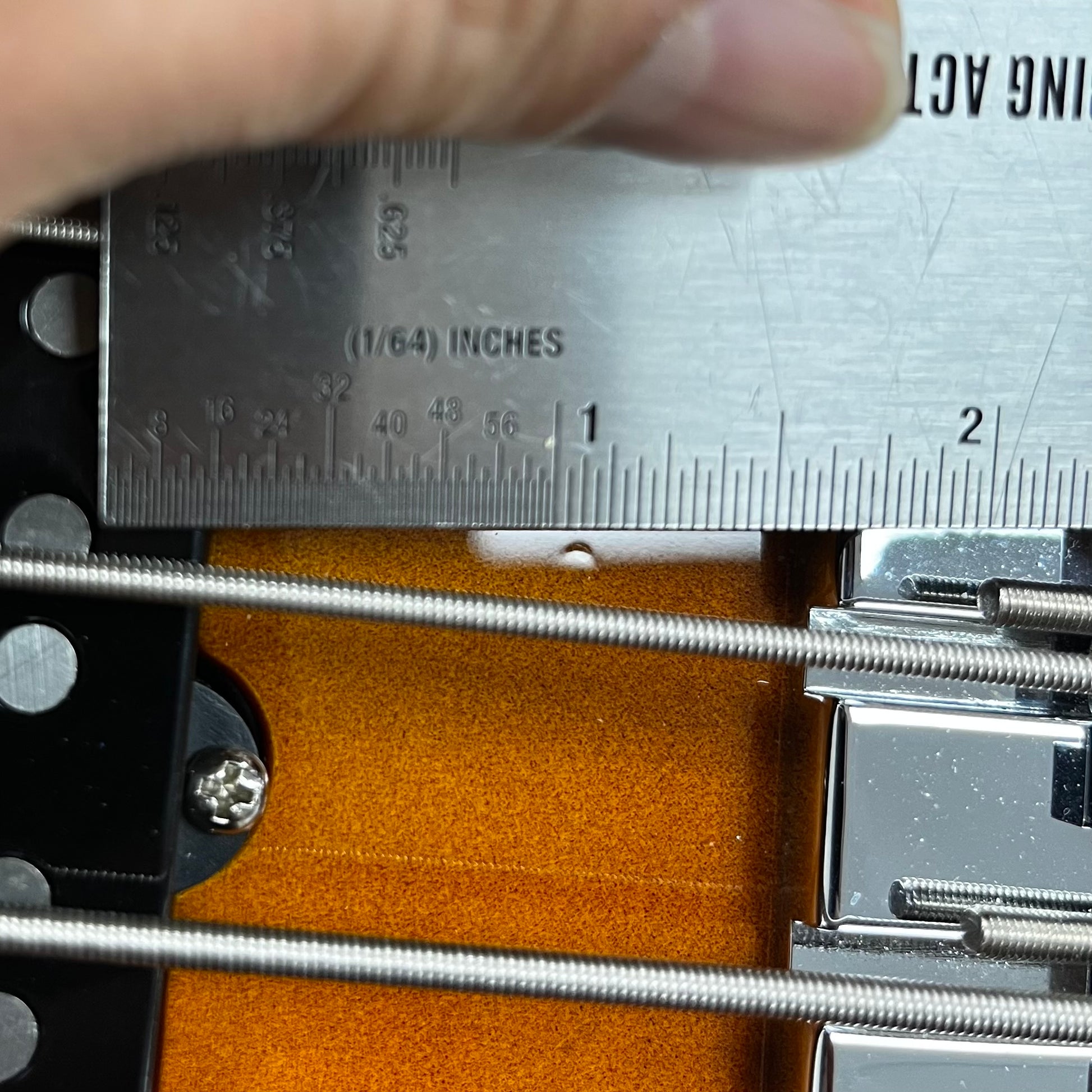 Ding on front of Used 2019 Fender American Ultra Jazz Bass Ultraburst w/case TFW2709