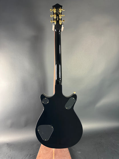 Full back of Gretsch G6131T-62 Vintage Select Duo Jet Firebird Red.