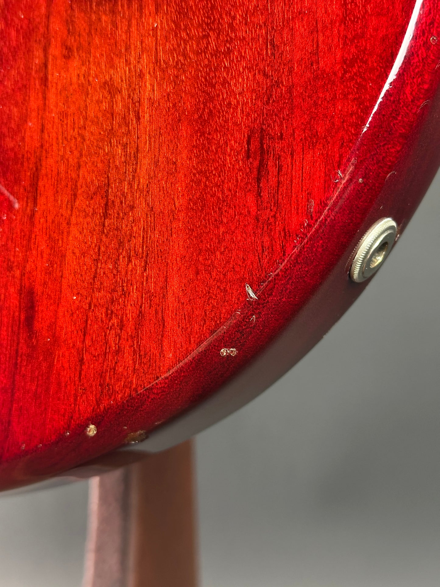 Wear on body of Used 1981 Hamer Prototype.