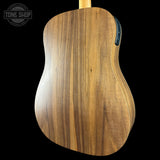Back angle of Used Taylor BBTE Walnut.