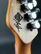 Wear on back of headstock of Used Schecter Diamond Series Nick Johnston DT Tele.
