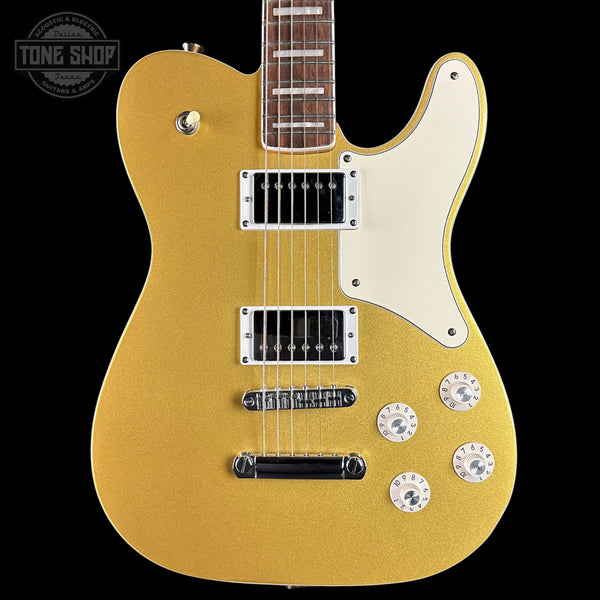 Front of Used 2024 Squier Paranormal Telecaster Deluxe Gold.