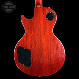 Back of Used 2022 Gibson Custom Shop M2M '59 Les Paul Standard Chambered Murphy Lab Ultra Light Aged Lemon Burst Bigsby.