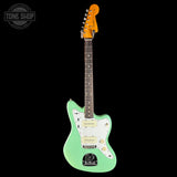 Full front of Used 2016 Fender Classic 60s Jazzmaster Lacquer Surf Green.