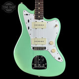 Front of Used 2016 Fender Classic 60s Jazzmaster Lacquer Surf Green.