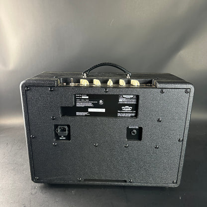 Guitar amplifier on a gray background