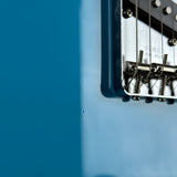 Ding on body of Used 2023 Fender MIJ Limited International Color Telecaster Maui Blue.