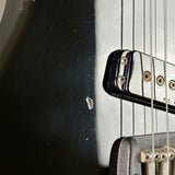 Wear on body of Vintage 1983 G&L SC-1 Black.