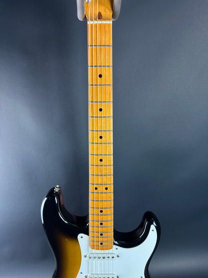 Fretboard of Used 1984 Fender Fullerton 1957 Stratocaster Reissue 2-Color Sunburst.