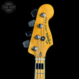 Headstock for Used 2022 Squier Classic Vibe 70s Jazz Bass Natural.