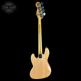 Full back of Used 2022 Squier Classic Vibe 70s Jazz Bass Natural.