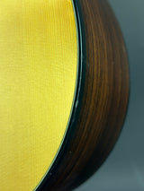 Wear on bottom edge of Used Larrivee C-03 Natural.