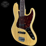 Front angle of Used 2013 Fender FSR Deluxe Jazz Bass.