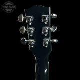 Back of headstock of Used 2021 Gibson Les Paul Studio Smokehouse Burst.