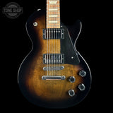 Front of Used 2021 Gibson Les Paul Studio Smokehouse Burst.