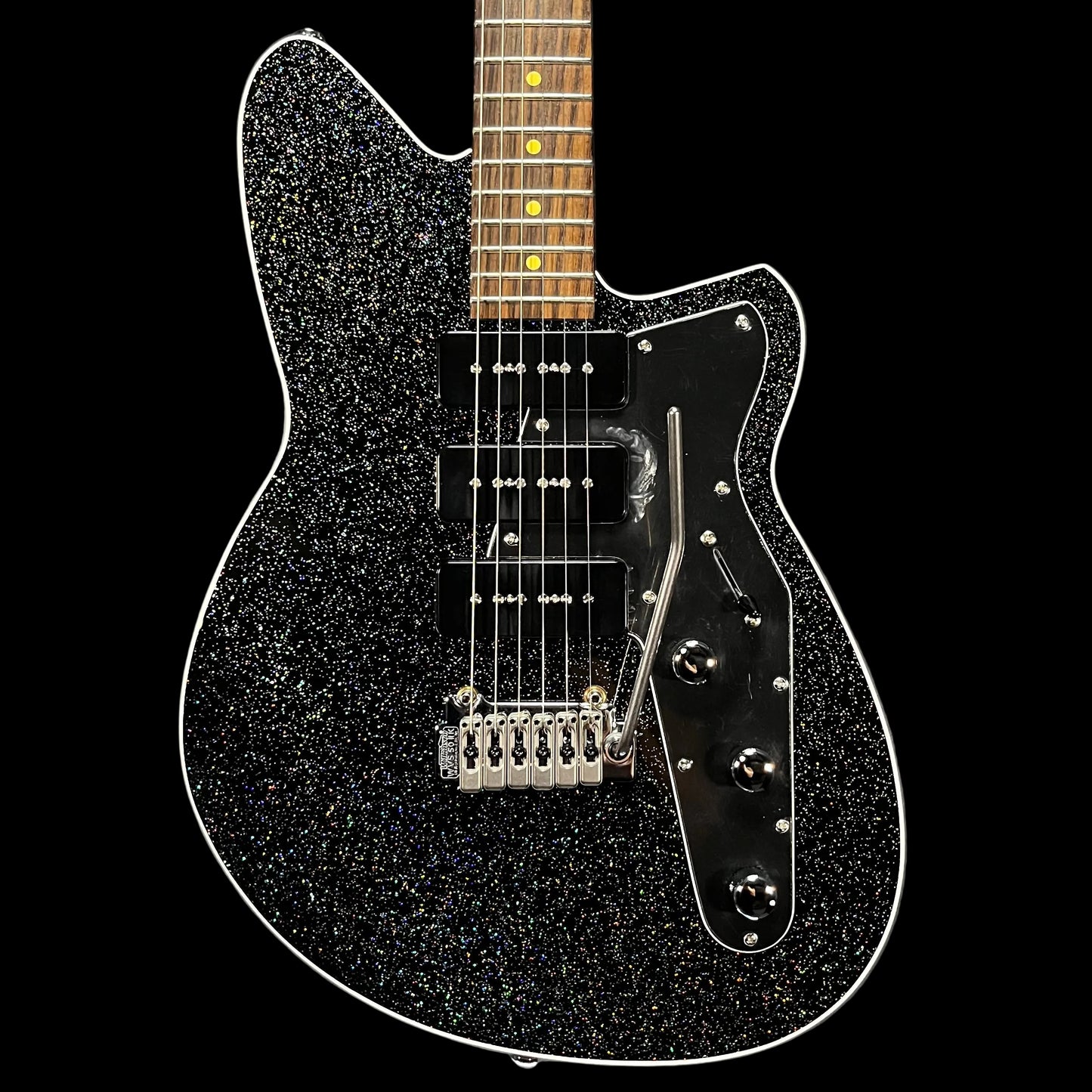 Front of Used Reverend Jetstream 390 Rainbow Sparkle TFW2698