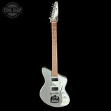 Full front of Used SENN by Eastwood Baritone Silver.