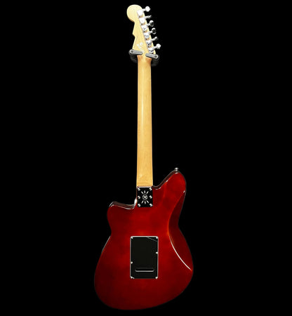 Full back of Used Reverend Jetstream 390 Rainbow Sparkle TFW2698