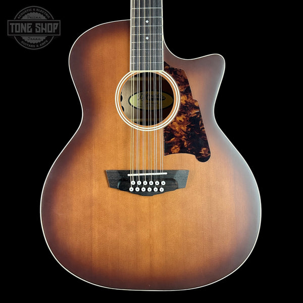 Front of Used D'Angelico DAPG212CRBAP 12-String Satin Burst.