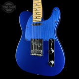 Front angle of Used 2024 Fender Dealer Exclusive Player Telecaster Daytona Blue.