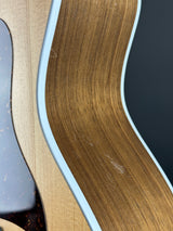 Scratches on side of Used Taylor 214ce Walnut.