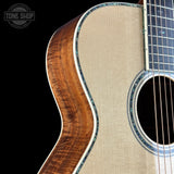 Shoulder of Collings OM-42 A Torch Adirondack/Koa.