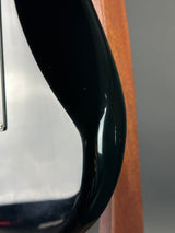 Wear on back of Used 80s Squier MIJ Contemporary HSS Strat Black.