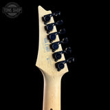 Back of headstock of Used Ibanez JS1000 Series Pewter MIJ.