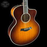 Front angle of Used Taylor 615ce Sunburst.