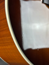 Ding on body of Used Taylor 615ce Sunburst.