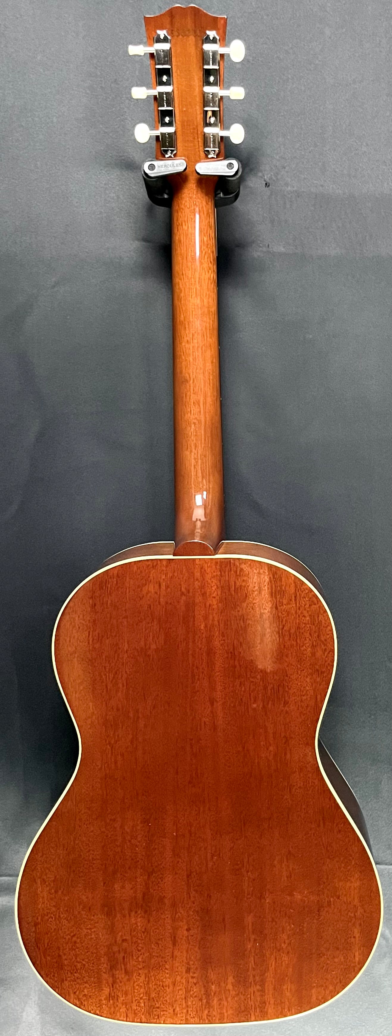 Full back of Used 2023 Gibson '50s LG-2 Antique Natural w/LR Baggs VTC Pickup w/case TFW19