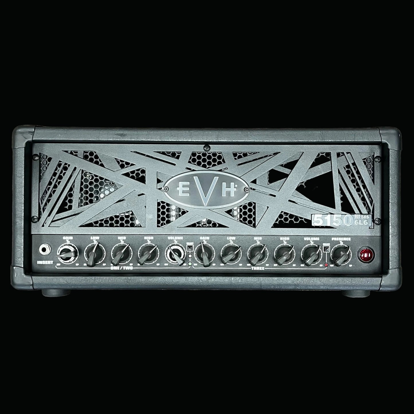 Front of Used 2021 EVH 5150 III 50S 6L6 Head Black TFW2712