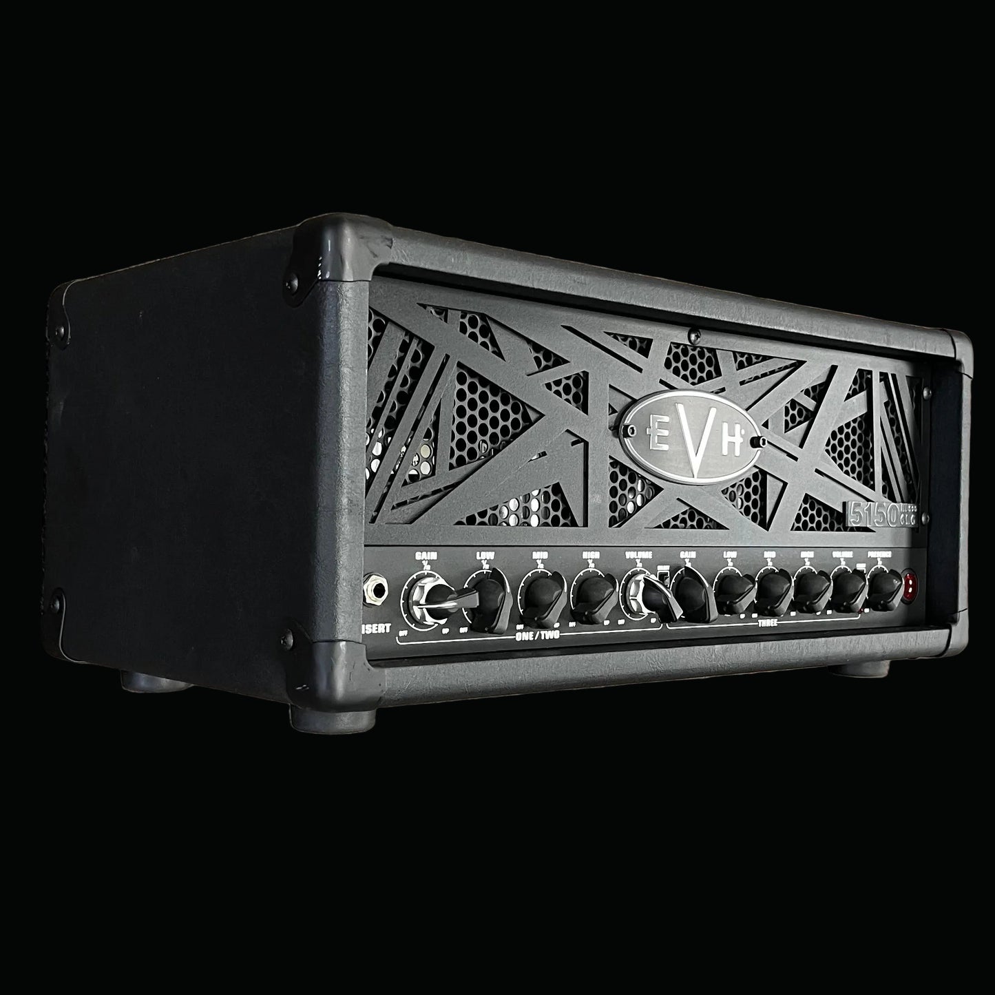 Side of Used 2021 EVH 5150 III 50S 6L6 Head Black TFW2712