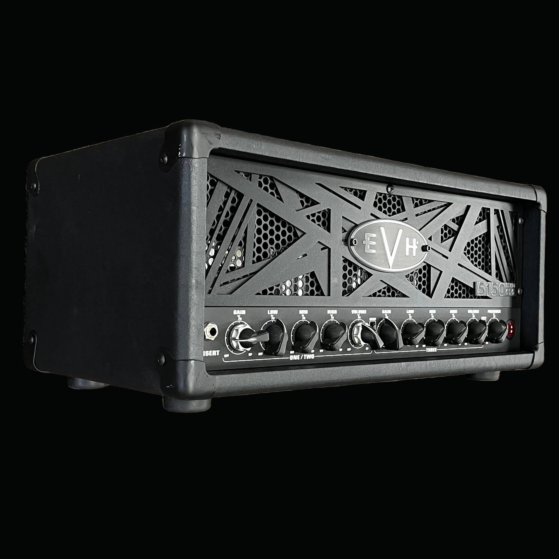 Side of Used 2021 EVH 5150 III 50S 6L6 Head Black TFW2712