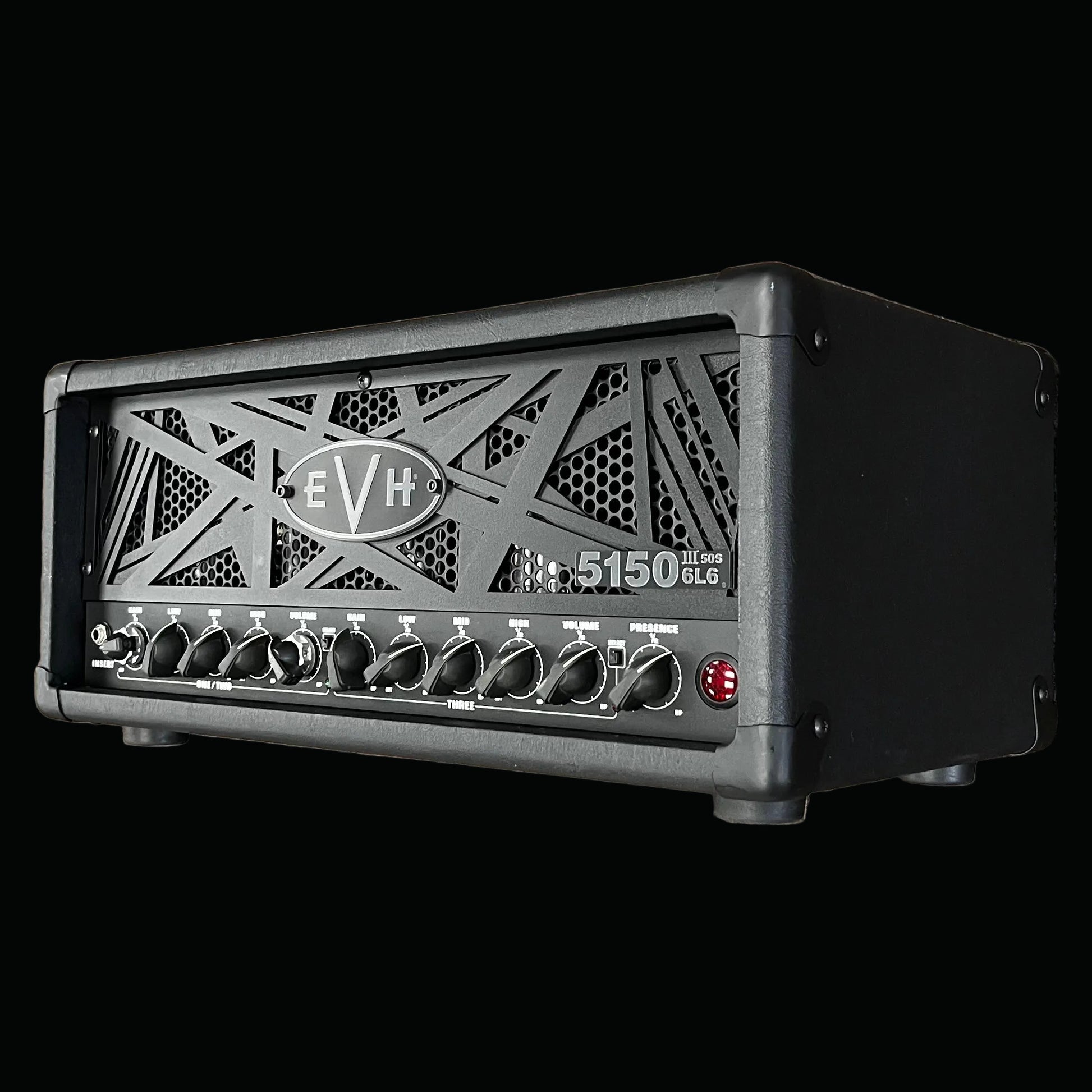 Side of Used 2021 EVH 5150 III 50S 6L6 Head Black TFW2712