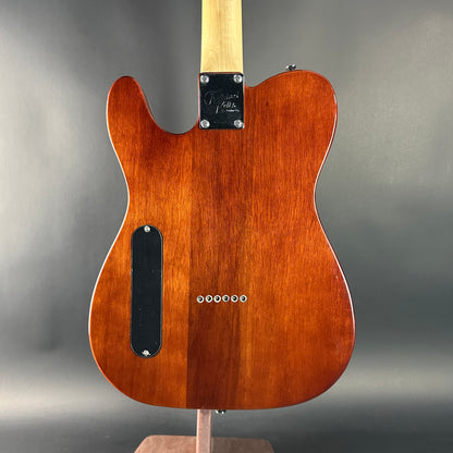 Back of Used Michael Kelly 59 Thinline Spalted Maple.