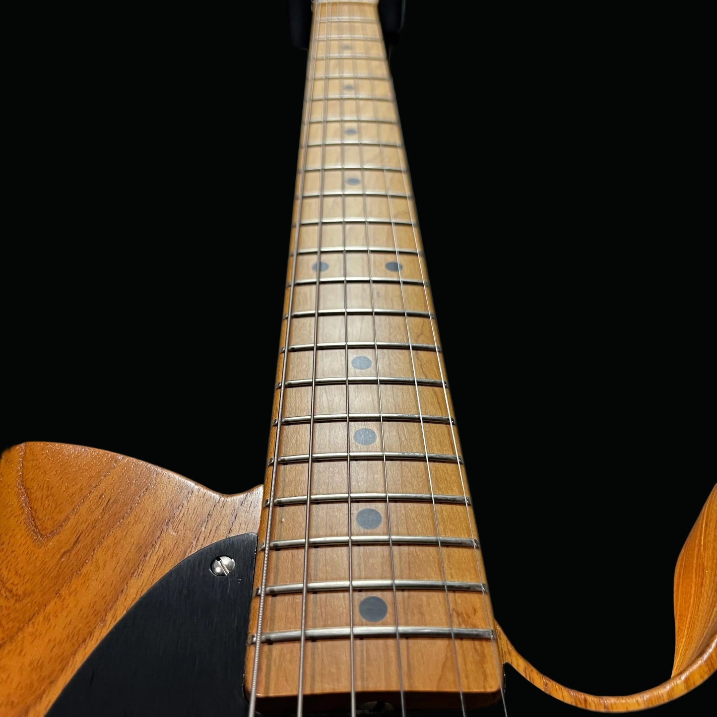 Fret board of Used 2017 Fender Limited Edition American Vintage '52 Telecaster Roasted Ash w/case TFW2719